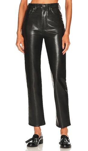 Recycled Leather Fitted 90's in Black. - size 31 (also in 32, 33, 34) - AGOLDE - Modalova