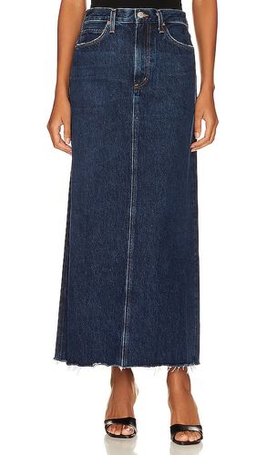 Hilla Long Line Skirt in Denim-Dark. - size 29 (also in 30) - AGOLDE - Modalova