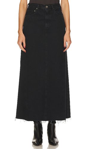 Hilla Long Line Skirt in Black. - size 27 (also in 28, 29) - AGOLDE - Modalova