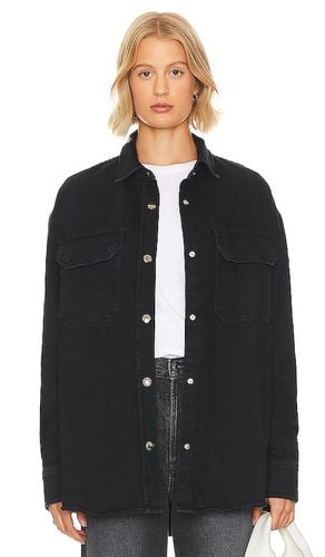 Camryn Upsized Denim Shirt in Black. - size L (also in XL) - AGOLDE - Modalova