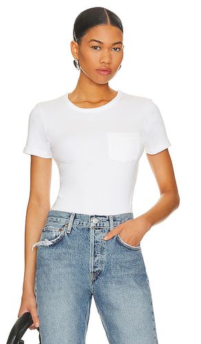 Camiseta con bolsillo de canalé arlo en color talla L en - White. Talla L (también en M, XL) - AGOLDE - Modalova