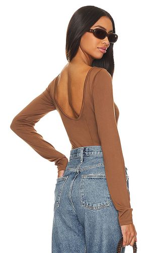 Paulette Bodysuit in Brown. - size L (also in M) - AGOLDE - Modalova