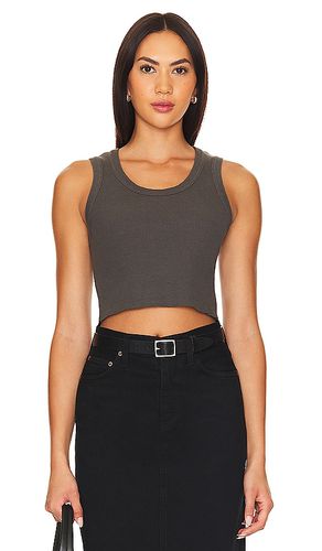 Cropped Poppy Tank in Grey. - size L (also in M, XL) - AGOLDE - Modalova