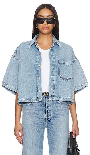 Rona Box Shirt in Denim-Light. - size L (also in M, S, XS) - AGOLDE - Modalova