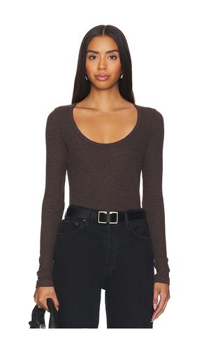 Corey Scoop Neck Tee in Brown. - size M (also in S) - AGOLDE - Modalova
