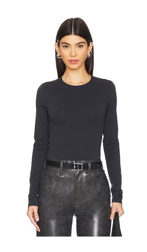 Aura Long Sleeve Bodysuit in Black. - size M (also in XL, XS) - AGOLDE - Modalova