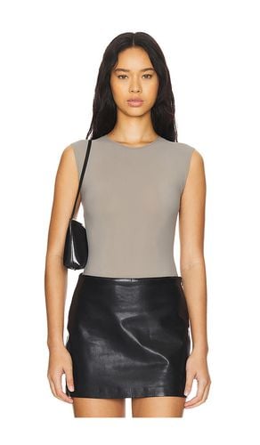 Aura Sleeveless Bodysuit in Taupe. - size L (also in M, S, XL, XS) - AGOLDE - Modalova