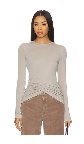 Eve Twist Tee in Grey. - size S (also in XS) - AGOLDE - Modalova