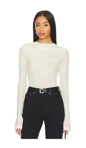 Lissa Log Sleeve Tee in Ivory. - size M (also in L) - AGOLDE - Modalova