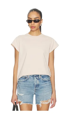 Bryce Cap Sleeve Tee Shirt in Nude. - size XS (also in S, M) - AGOLDE - Modalova