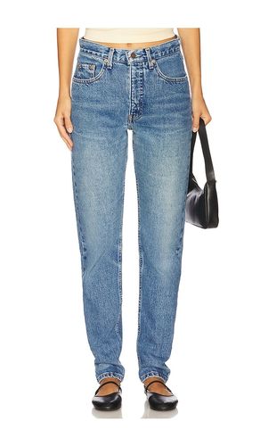 High Rise Slim Straight Jean in Blue. - size 23 (also in 24, 25, 29, 32, 33, 34) - aligrace - Modalova