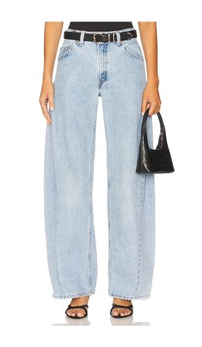 Tilted Pocket Barrel Jeans in Blue. - size 25 (also in 26, 27, 28, 29, 30, 31, 32, 33, 34) - aligrace - Modalova