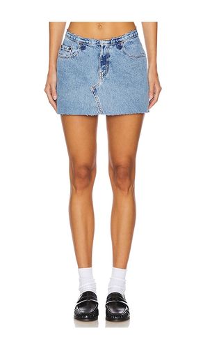 Undone Mini Rise Micro Skirt in Denim-Light. - size 32 (also in 33, 34) - aligrace - Modalova