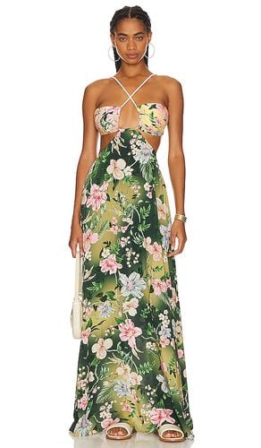 Daphne Maxi Dress in Green. - size L (also in M) - Agua Bendita - Modalova