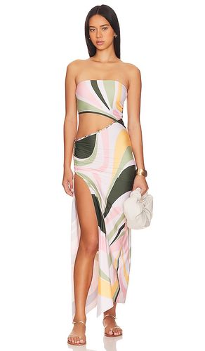 X Revolve Gwen Vitreo Midi Dress in Rose,Sage. - size L (also in S, XL) - Agua Bendita - Modalova