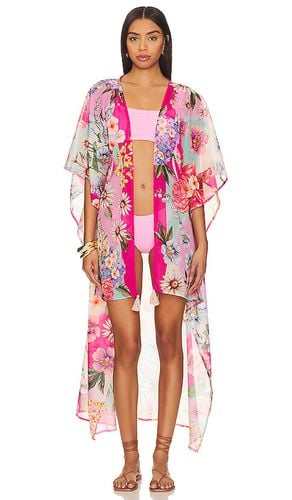 X REVOLVE Dara Kimono in Pink - Agua Bendita - Modalova