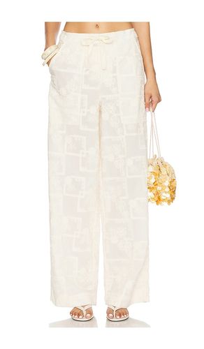 Caroline Meraki Pant in Multicolor in Beige. - size L (also in M) - Agua Bendita - Modalova