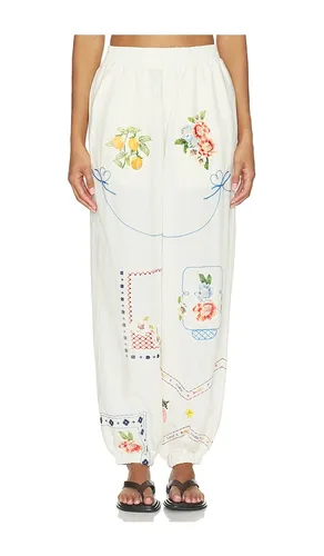 Toscana Basket Pant in . Size L. Also in M, S - Agua Bendita - Modalova