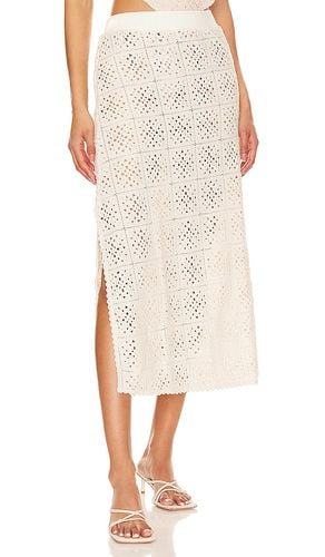 X Revolve Mira Gres Crochet Midi Skirt in . - size L (also in M, S) - Agua Bendita - Modalova