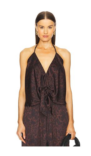 X revolve harmony wild top en color marrón talla L en - Brown. Talla L (también en M, S, XS) - Agua Bendita - Modalova