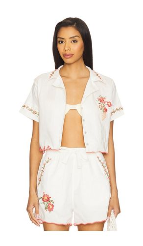 Itsy Nacar Top in White. - size L (also in M, S) - Agua Bendita - Modalova