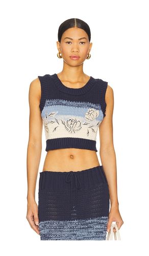 X REVOLVE Emory Top in Navy. - size L (also in M, S, XL) - Agua Bendita - Modalova