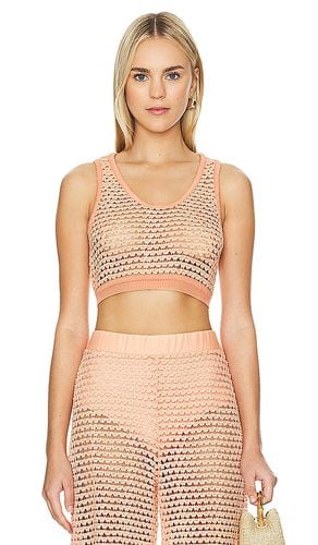 X Revolve Brit Crop Top in Peach. - size L (also in M, S) - Agua Bendita - Modalova