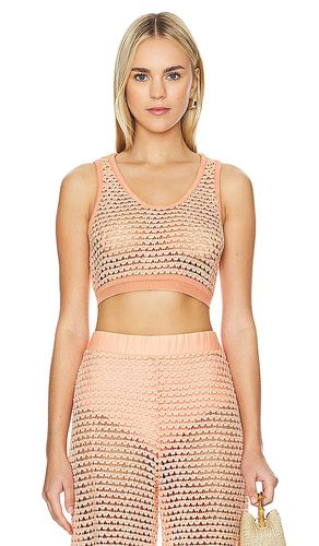 X Revolve Brit Crop Top in Peach. - size L (also in M, S, XS) - Agua Bendita - Modalova