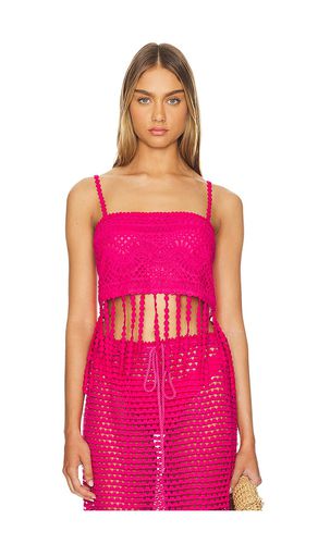 X Revolve Marni Fringes Top in Fuchsia. - size L (also in M, S) - Agua Bendita - Modalova