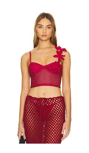 X Revolve Ziah Crop Top in Fuchsia. - size L (also in M, S) - Agua Bendita - Modalova