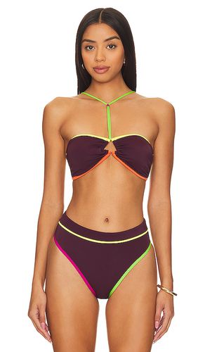 Erma Bandeau Top in Wine. - size L (also in S) - Agua Bendita - Modalova