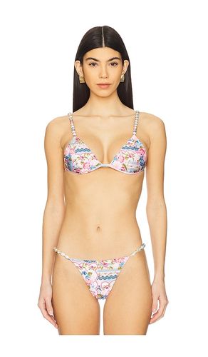 Belle Bikini Top in Blue,Pink. - size L (also in M, XL) - Agua Bendita - Modalova