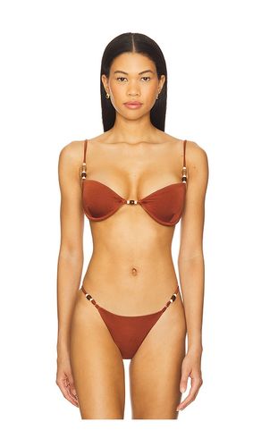 Sandri Bikini Top in Burgundy. - size L (also in M, S) - Agua Bendita - Modalova