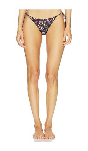 Alegria Ambar Side Tie Bikini Bottom in Black. - size M (also in L) - Agua Bendita - Modalova