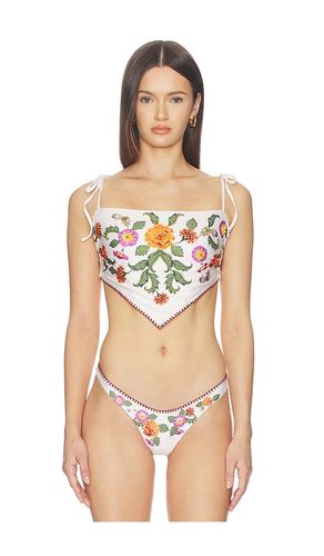 Avorio Bikini Top in Ivory. - size L (also in M, S) - Agua Bendita - Modalova