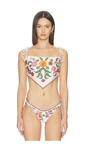 Avorio Bikini Top in Ivory. - size M (also in S) - Agua Bendita - Modalova
