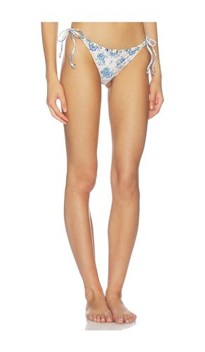 Tammy Side Tie Bikini Bottom in White. - size L (also in M, S, XL) - Agua Bendita - Modalova