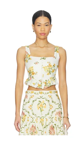 Eslabon Top in Ivory,Yellow. - size L (also in XS) - Agua by Agua Bendita - Modalova