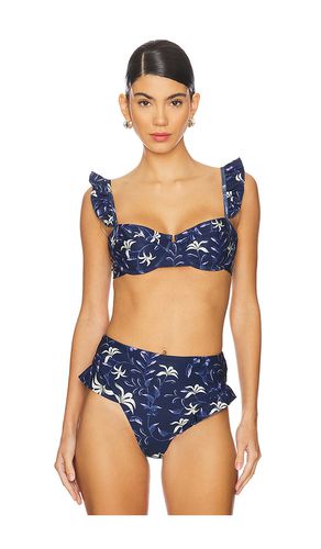 Kiwi Cafe Bikini Top in Blue. - size L (also in M, S) - Agua by Agua Bendita - Modalova