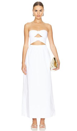 Solid Double Knot Long Dress in White. - size L (also in M) - ADRIANA DEGREAS - Modalova