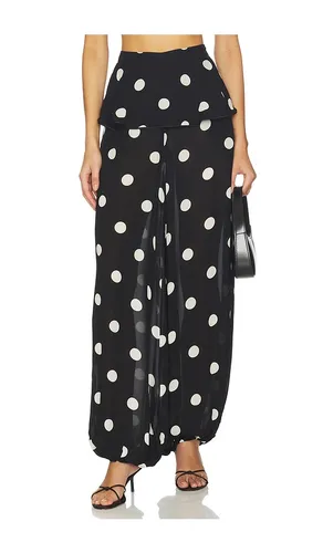 Polka Dot Peplum Pants in . Size L. Also in M, S, XS - ADRIANA DEGREAS - Modalova