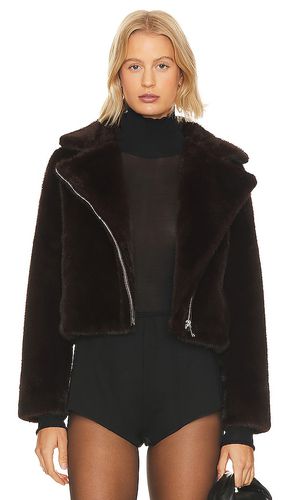Faux mink jacket in color size L in - . Size L (also in M, S) - Adrienne Landau - Modalova