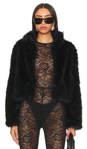 Faux fox fur jacket in color size L in - . Size L (also in M, S) - Adrienne Landau - Modalova