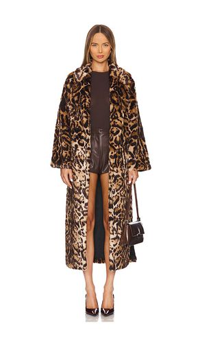 The Pamela Faux Fur Coat in Brown. - size L (also in M, S) - Adrienne Landau - Modalova