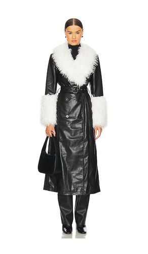 The Daisy Coat in Black. - size L (also in M, S) - Adrienne Landau - Modalova