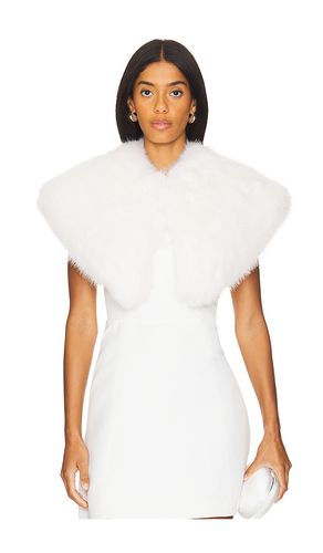 The petite capelet en color blanco talla all en - White. Talla all - Adrienne Landau - Modalova