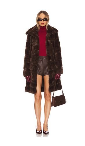 Faux Fur Long Coat in . Size M, S - Adrienne Landau - Modalova