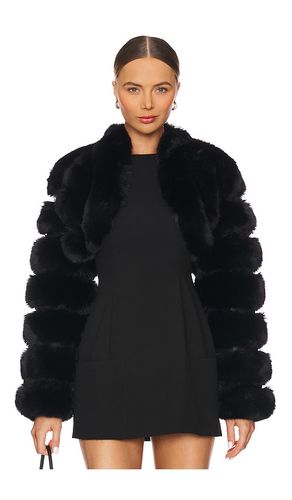 X REVOLVE Faux Fox Fur Short Jacket in . Taglia L. Also in M, S - Adrienne Landau - Modalova
