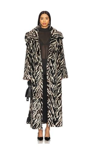 The Victoria Coat in Black,White. - size M (also in S) - Adrienne Landau - Modalova