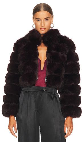 X REVOLVE Faux Fox Fur Jacket in . - size L (also in M, S) - Adrienne Landau - Modalova